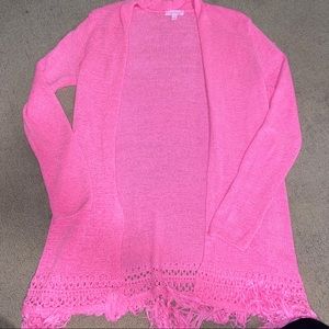 Hot Pink Lilly Pulitzer Tatum Cardigan